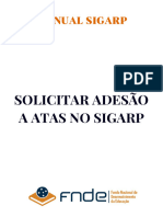 Manual Solicitar Adesao No Sigarp