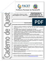 Proc 02008 23 Prova Referente Ao Cargo de Professor Fundamental II Ed. Fi