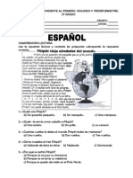 Examen Semestral de Segundo Grado Primaria