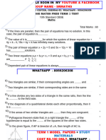 10m 1 Cbse Maths Free Term 1 Test Q