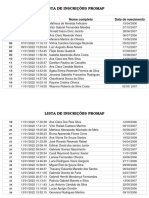 Lista Promap