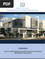 Scope of Work For Greystructure Residential Construction