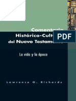 Comentario Histórico Cultural Del Nuevo Testamento Lawrence o Richards