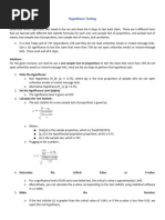 Hypothesis Testing Solution