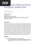 Berkman Klein Center For Internet and Society - Question Tool