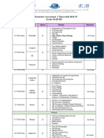 GR 10 ICSE - FA1 Time-Table 2024-25