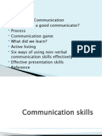 Communication Skills