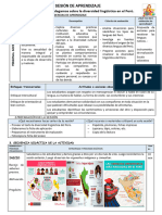 SESIÓN DE APRENDIZAJE PERSONAL S. 21 de Junio DIVERSIDAD LINGUISTICA