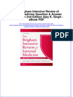 Ebook Download The Brigham Intensive Review of Internal Medicine Question & Answer Companion 2nd Edition Ajay K. Singh - Ebook PDF All Chapter