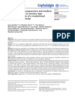 Combination of Acupuncture and Medical Training Therapy On Tension Type Headache