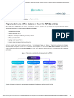 Programas Derivados Del Plan Nacional de Desarrollo (PDPND), Continúa