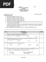 Practice Paper of Half Yearly Syllabus