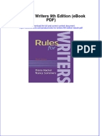 Ebook Download Rules For Writers 9th Edition (Ebook PDF) All Chapter