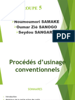 Procédés D'usinage Conventionnels