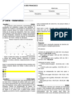 2 Serie Matematica Gabarito