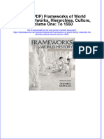 608ebook Download (Ebook PDF) Frameworks of World History: Networks, Hierarchies, Culture, Volume One: To 1550 All Chapter