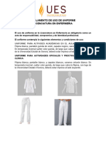 Reglamento de Uniforme Pe Len