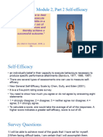 Module 2, Part 2 Self-Efficacy