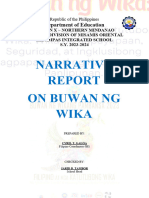 Narrative Report On Buwan NG Wika 2023