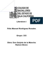 Obra de Don Quijote de La Mancha Literatura L