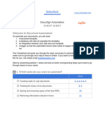 Docusign DOCUMENT AUTOMATION CHEAT SHEET