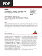 Mycobacterium Chelonae Facial Infections: Following Injection of Dermal Filler