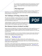 Business Gateway Scotland Business Plan Template