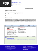 Cotizacion Polivalente Probiol 127-2024-06 - Construcciones Electromecanicas Delcrosa