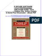 CSSLP Secure Software Lifecycle Professional All-In-One Exam Guide, Third Edition, 3Rd Edition Wm. Arthur Conklin & Daniel Paul Shoemaker - Ebook PDF