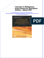 Ebook Download An Introduction To Multiphase, Multicomponent Reservoir Simulation 1st Edition - Ebook PDF All Chapter