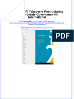 Ebook Download (Ebook PDF) Takeovers Restructuring and Corporate Governance 4th International All Chapter