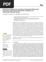 Fixed Point Method For Nonlinear Fractional Differential Equations With Integral Boundary Conditions On Tetramethyl-Butane Graph