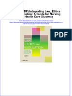 Ebook Download (Ebook PDF) Integrating Law, Ethics and Regulation: A Guide For Nursing and Health Care Students All Chapter