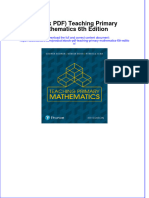 Ebook Download (Ebook PDF) Teaching Primary Mathematics 6th Edition All Chapter