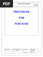 QSP-06. Procedure For Purchase