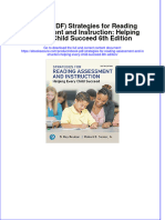 Ebook Download (Ebook PDF) Strategies For Reading Assessment and Instruction: Helping Every Child Succeed 6th Edition All Chapter