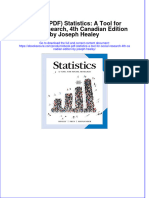 Ebook Download (Ebook PDF) Statistics: A Tool For Social Research, 4th Canadian Edition by Joseph Healey All Chapter