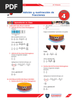 Adicion y Sustraccion de Fracciones