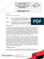 CIRCULAR 006 SED Evaluacion Anual Desempeño