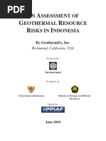 An Assessment of Indonesia Geothermal Resource Risks 2010