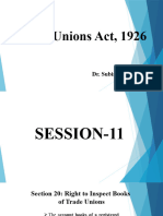 Session 11 Trade Unions Act