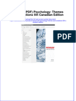 Ebook Download (Original PDF) Psychology: Themes and Variations 5th Canadian Edition All Chapter