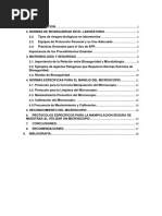 Normas de Bioseguridad y Reconocimiento Del Microscopio