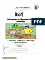 TLE ICT Computer Hardware Servicing LM Module 4th QUARTER M4