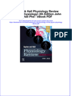 Ebook Download Guyton & Hall Physiology Review (Guyton Physiology) 4th Edition John E. Hall PHD - Ebook PDF All Chapter