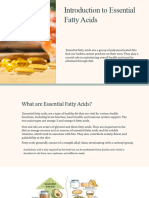 Introduction To Essential Fatty Acids