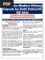 Complete Modern History Capsule For SSC DP SSC GD 2024