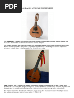 Rondalla Musical Instrument