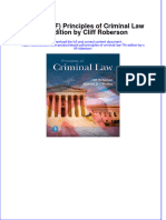 Ebook Download (Ebook PDF) Principles of Criminal Law 7th Edition by Cliff Roberson All Chapter