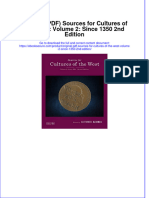 Ebook Download (Original PDF) Sources For Cultures of The West: Volume 2: Since 1350 2nd Edition All Chapter